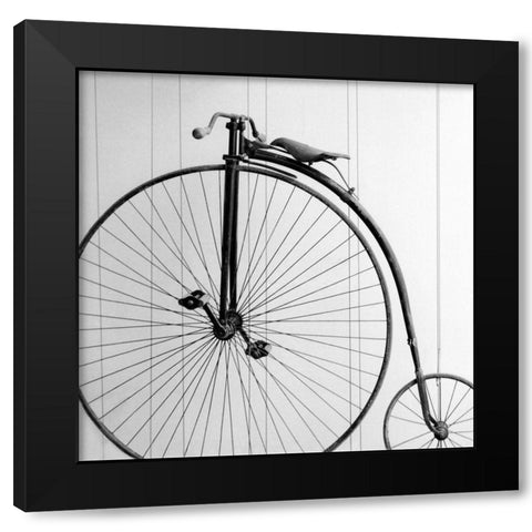 Vintage Ride Black Modern Wood Framed Art Print by Bibikow, Walter
