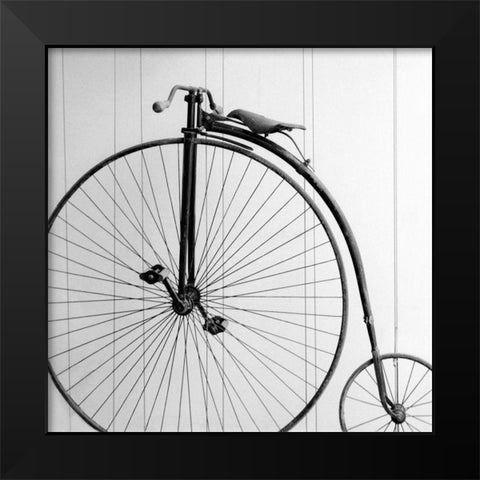 Vintage Ride Black Modern Wood Framed Art Print by Bibikow, Walter