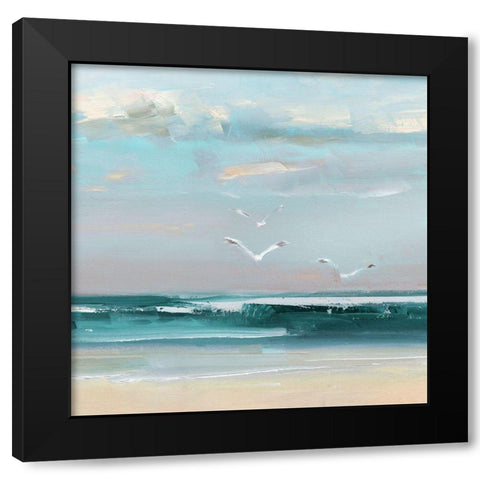 Summer Soar Black Modern Wood Framed Art Print with Double Matting by Swatland, Sally