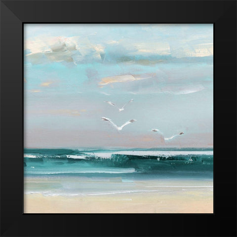 Summer Soar Black Modern Wood Framed Art Print by Swatland, Sally