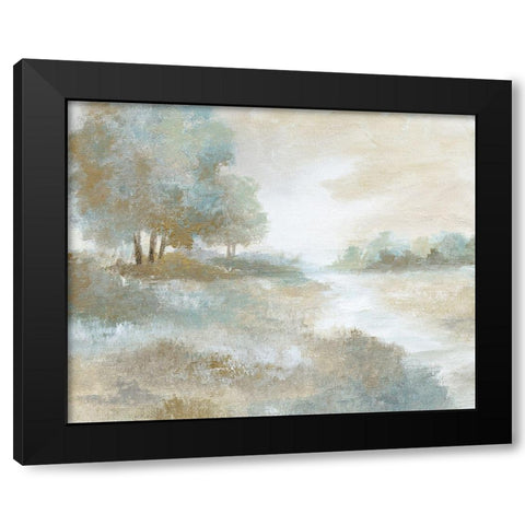 Ethereal Magic Black Modern Wood Framed Art Print with Double Matting by Nan