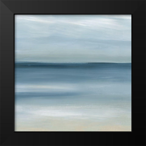 Calm Seas Black Modern Wood Framed Art Print by Robinson, Carol