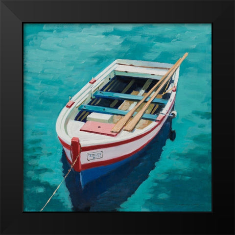 On the Lake Black Modern Wood Framed Art Print by Orme, E. Anthony