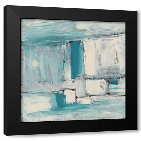 Acqua III Black Modern Wood Framed Art Print by Pattinian, Merri