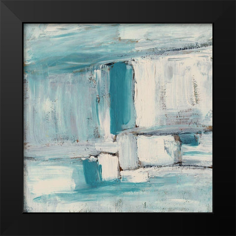 Acqua III Black Modern Wood Framed Art Print by Pattinian, Merri