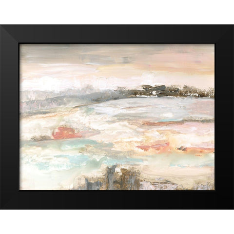 September Sky Black Modern Wood Framed Art Print by Nan