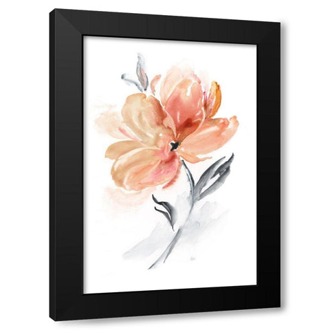 Soft Sensation II Black Modern Wood Framed Art Print by Nan