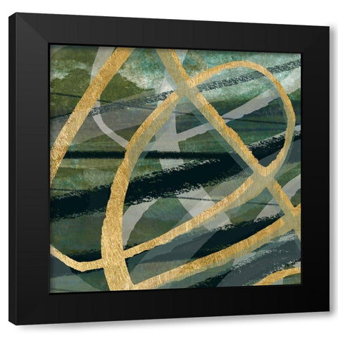 Balla in Grigio I Black Modern Wood Framed Art Print with Double Matting by Jill, Susan