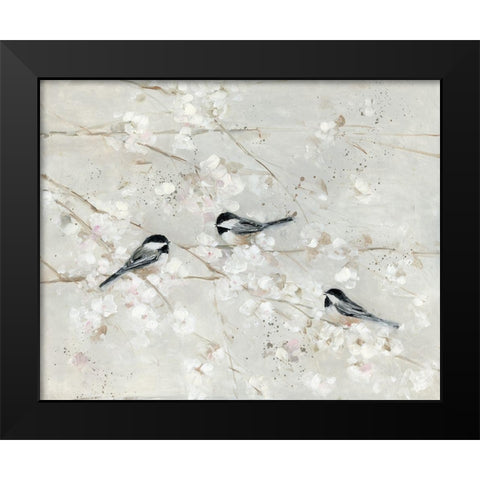 Natures Black Modern Wood Framed Art Print by Swatland, Sally