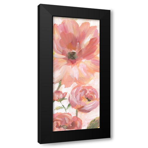 Blooming Coral III Black Modern Wood Framed Art Print with Double Matting by Nan