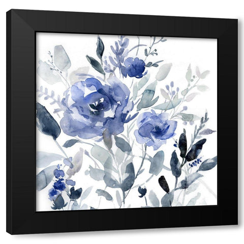 Painters Garden I Black Modern Wood Framed Art Print by Robinson, Carol