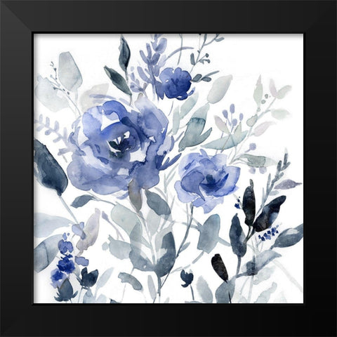 Painters Garden I Black Modern Wood Framed Art Print by Robinson, Carol