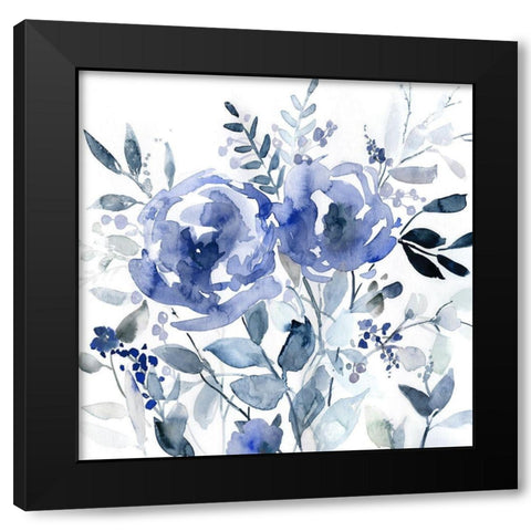 Painters Garden II Black Modern Wood Framed Art Print by Robinson, Carol