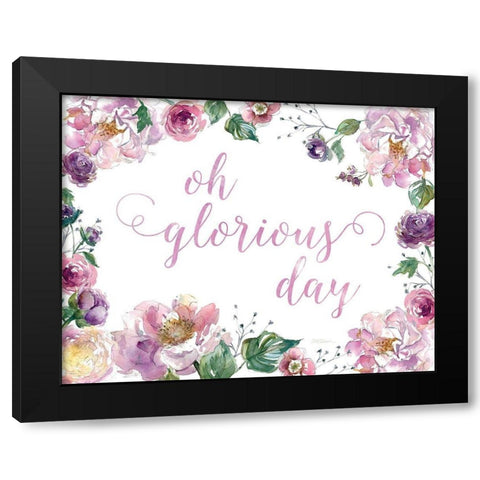 Oh Glorious Day Black Modern Wood Framed Art Print by Robinson, Carol