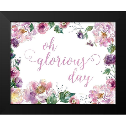 Oh Glorious Day Black Modern Wood Framed Art Print by Robinson, Carol