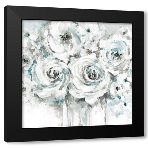 Spring Blues I Black Modern Wood Framed Art Print by Robinson, Carol