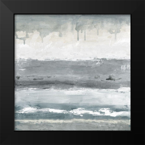 Soft Bay I Black Modern Wood Framed Art Print by Tava Studios