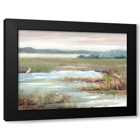 Early Morning Magic Black Modern Wood Framed Art Print by Swatland, Sally