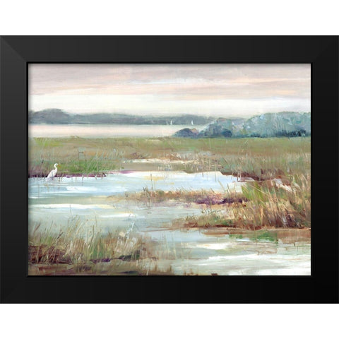 Early Morning Magic Black Modern Wood Framed Art Print by Swatland, Sally