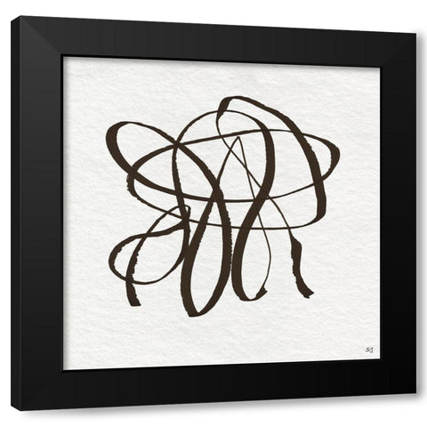Winding Road I Black Modern Wood Framed Art Print by Jill, Susan