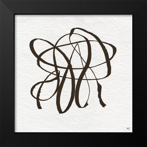 Winding Road I Black Modern Wood Framed Art Print by Jill, Susan