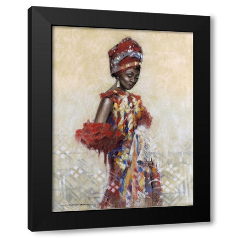 Celebration of Beauty I Black Modern Wood Framed Art Print with Double Matting by Orme, E. Anthony