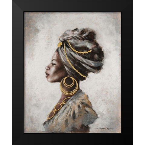 Beauty and Strength Black Modern Wood Framed Art Print by Orme, E. Anthony