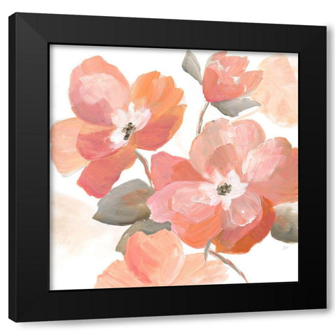 Coral Fantasy I Black Modern Wood Framed Art Print with Double Matting by Nan
