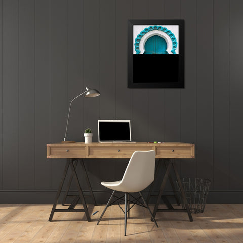 Door in the Kasbah Black Modern Wood Framed Art Print by Delimont, Danita