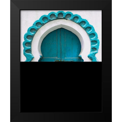 Door in the Kasbah Black Modern Wood Framed Art Print by Delimont, Danita
