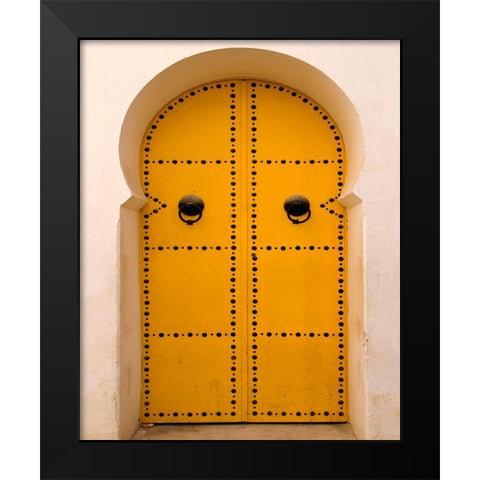 Medina in Tunis Black Modern Wood Framed Art Print by Delimont, Danita