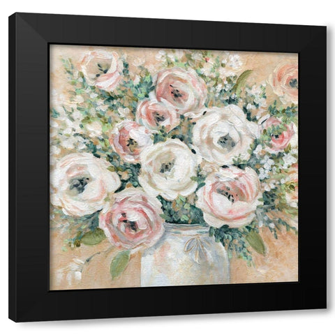 Pretty in Pink Black Modern Wood Framed Art Print by Robinson, Carol