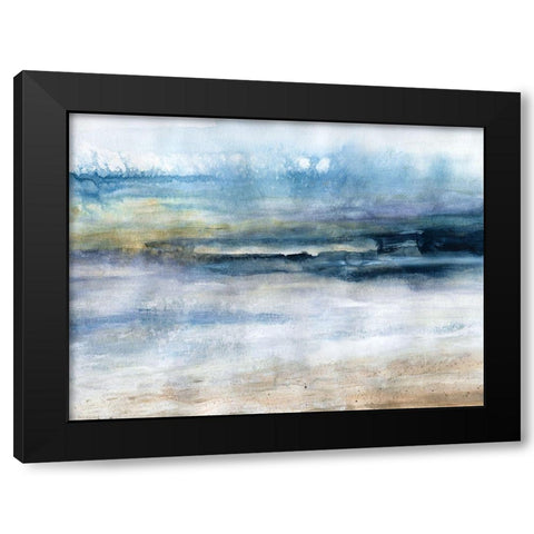 Wind and Water Black Modern Wood Framed Art Print with Double Matting by Robinson, Carol