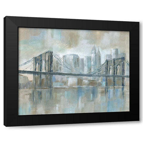 East River Wonder Black Modern Wood Framed Art Print with Double Matting by Nan