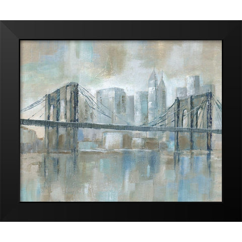 East River Wonder Black Modern Wood Framed Art Print by Nan