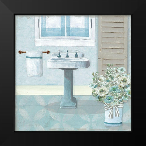 Teal Sink II Black Modern Wood Framed Art Print by Robinson, Carol