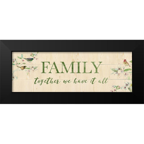 Family Together Black Modern Wood Framed Art Print by Robinson, Carol