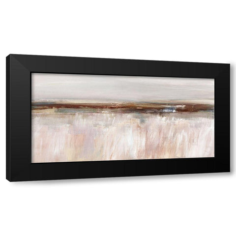 Guilded Fields Black Modern Wood Framed Art Print by Jill, Susan