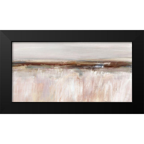 Guilded Fields Black Modern Wood Framed Art Print by Jill, Susan