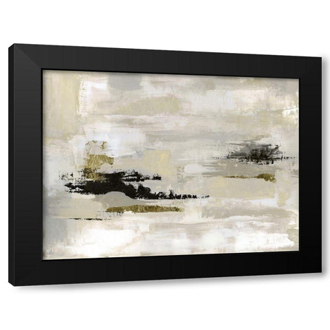 Summer Saffron Black Modern Wood Framed Art Print with Double Matting by Tava Studios