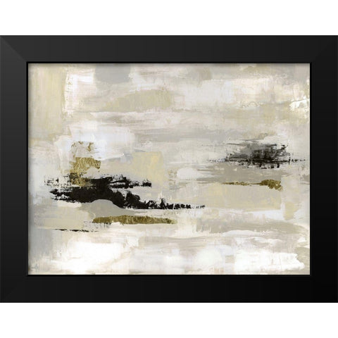 Summer Saffron Black Modern Wood Framed Art Print by Tava Studios