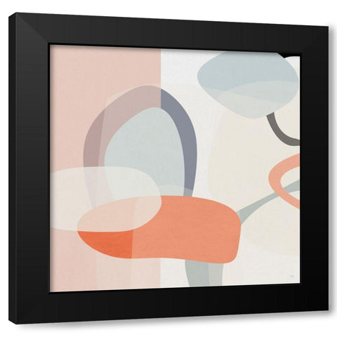 Floating On Silk I Black Modern Wood Framed Art Print with Double Matting by Jill, Susan