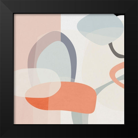 Floating On Silk I Black Modern Wood Framed Art Print by Jill, Susan