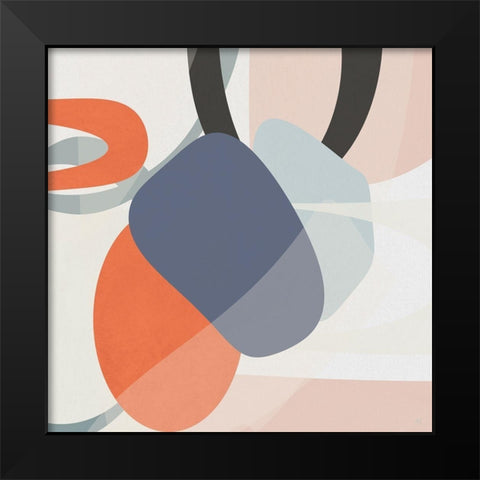 Floating On Silk IV Black Modern Wood Framed Art Print by Jill, Susan