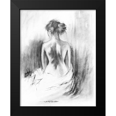 Soft Silhouette II Black Modern Wood Framed Art Print by Orme, E. Anthony