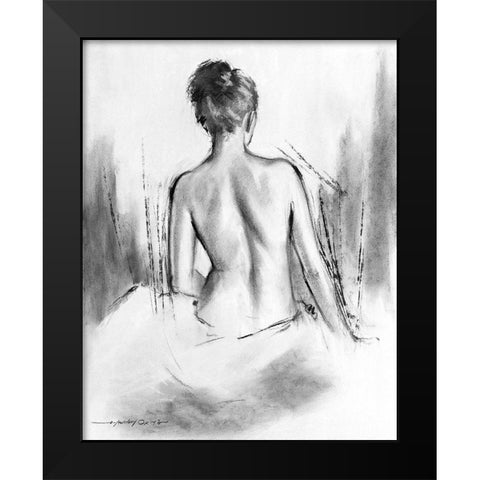 Soft Silhouette VI Black Modern Wood Framed Art Print by Orme, E. Anthony