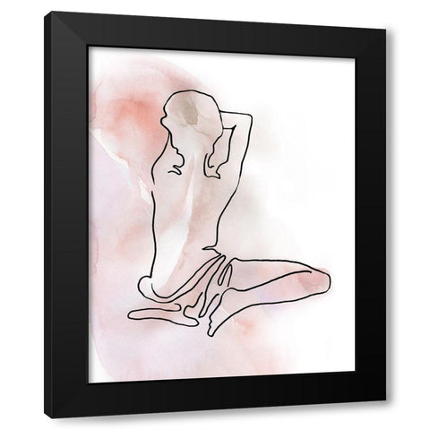 Figure Sketch I Black Modern Wood Framed Art Print by Robinson, Carol