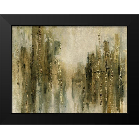 Gold City Shine Black Modern Wood Framed Art Print by Robinson, Carol