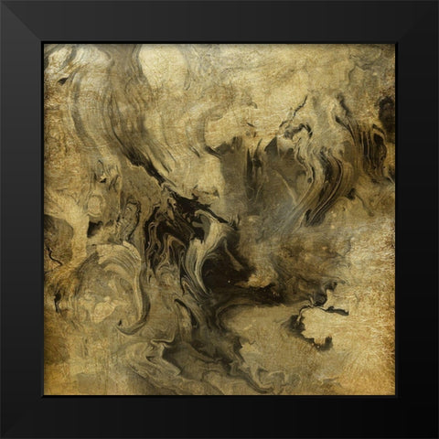 Golden Dream Black Modern Wood Framed Art Print by Robinson, Carol