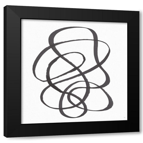Around The Mountain I Black Modern Wood Framed Art Print by Jill, Susan